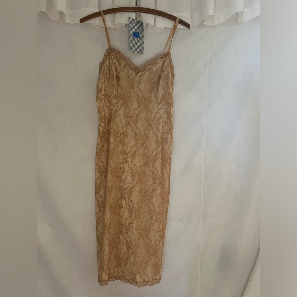 Vintage lace slip dress